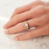 Platinum Diamond Gemstone Ring