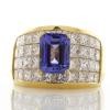 18K Yellow Gold Tanzanite Gemstone Ring