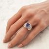18K Yellow Gold Tanzanite Gemstone Ring