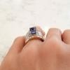18K Yellow Gold Tanzanite Gemstone Ring