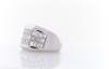 18K White Gold Diamond Gemstone Ring
