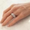 18K White Gold Diamond Gemstone Ring