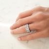 Platinum Diamond Gemstone Ring