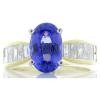 18K Yellow Gold Tanzanite Gemstone Ring