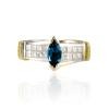 18K Two-Tone Topaz Gemstone Ring
