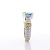 18K Two-Tone Topaz Gemstone Ring