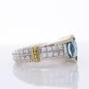18K Two-Tone Topaz Gemstone Ring