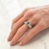 18K Two-Tone Topaz Gemstone Ring