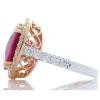18K White Gold Tourmaline Gemstone Ring