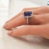 Platinum Tanz Gemstone Ring