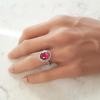 18K White Gold Spinel Gemstone Ring