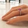 18K White Gold Spinel Gemstone Ring