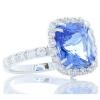 18K White Gold Sapphire Gemstone Ring