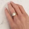 18K Yellow Gold Sapphire Gemstone Ring