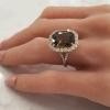 Platinum Alexandrite Gemstone Ring