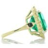 18K Yellow Gold Emerald Gemstone Ring