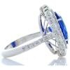 18K White Gold Sapphire Gemstone Ring