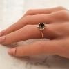 14K Yellow Gold Sapphire Gemstone Ring