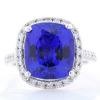 14K White Gold Tanzanite Gemstone Ring