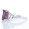 18K Two-Tone Sapphire Gemstone Ring