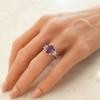 18K Two-Tone Sapphire Gemstone Ring