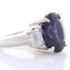 Platinum Sapphire Gemstone Ring