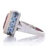 18K Two-Tone Rubelite Gemstone Ring