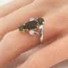 18K Two-Tone Tourmaline Gemstone Ring