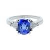 18K White Gold Gemstone Ring