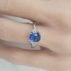 18K White Gold Gemstone Ring