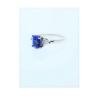 18K White Gold Gemstone Ring