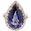 18K White Gold Sapphire Gemstone Ring