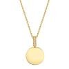 0.02ct 14k Yellow Gold Diamond Necklace