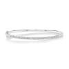 0.88ct 14k White Gold Diamond Bangle