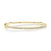 0.88ct 14k Yellow Gold Diamond Bangle