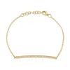 0.17ct 14k Yellow Gold Diamond Bar Bracelet