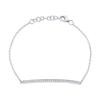 0.17ct 14k White Gold Diamond Bar Bracelet
