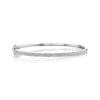 0.52ct 14k White Gold Diamond Pave Bangle