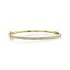 0.52ct 14k Yellow Gold Diamond Pave Bangle