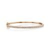 0.52ct 14k Rose Gold Diamond Pave Bangle