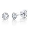 0.24ct 14k White Gold Diamond Stud Earring