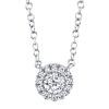 0.14ct 14k White Gold Diamond Necklace