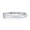 0.47ct 14k White Gold Diamond ID Bangle
