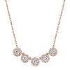 1.20ct 14k Rose Gold Diamond Necklace