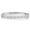 0.62ct 14k White Gold Diamond Bangle