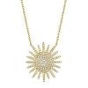 0.43ct 14k Yellow Gold Diamond Necklace