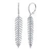0.60ct 14k White Gold Diamond Feather Earring