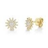 0.24ct 14k Yellow Gold Diamond Stud Earring