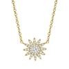 0.15ct 14k Yellow Gold Diamond Necklace