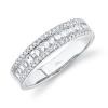 0.55ct 14k White Gold Diamond Baguette Lady's Band